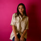 (IVORY) WESTERN SHIRT